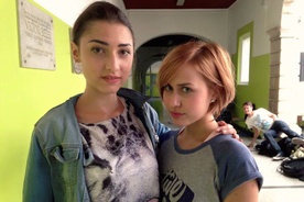 Demetra Malalan, Zala Đurić on the set of Nika (2016).