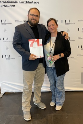 Iza Strehar, Žiga Virc na dogodku 71. Internationale Kurzfilmtage Oberhausen.