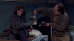 Gašper Jarni, Miranda Trnjanin v filmu Živali, pozdrav! (2018).