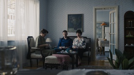 Muhamed Hadžović, Mirjana Karanović, Doroteja Nadrah v filmu The Right One (2019).