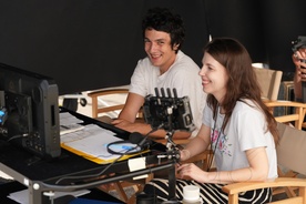 Filip Jembrih Jandras na snemanju filma Smrdljivc (2025).