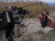fotografija s snemanja Babice revolucije (2006)