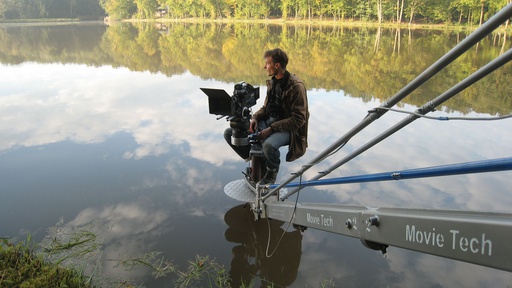 Marko Brdar na snemanju filma Oča (2010).