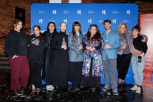 Sarah Al Saleh, Kukla, Lija Pogačnik, Tinka Prpar, Damir Raković, Maja Šavc na dogodku 28. Festival slovenskega filma.