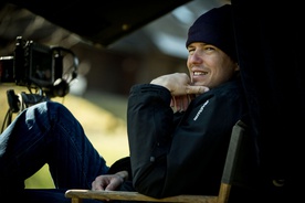 Goran Vojnović on the set of Nekoč so bili ljudje (2021).