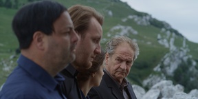 Ivo Ban, Matej Puc, Nika Rozman, Jernej Šugman v filmu Pravica ljubiti (2013).
