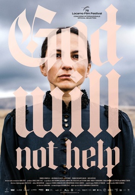 Plakat: Bog neće pomoći (2025). Na fotografiji: Manuela Martelli