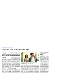 Družinski triler à la Asghar Farhadi