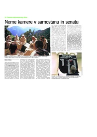 Neme kamere v samostanu in senatu