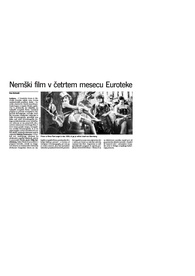 Nemški film v četrtem mesecu Euroteke