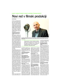 Novi red v filmski produkciji