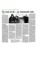 Na svoji zemlji po šestdesetih letih