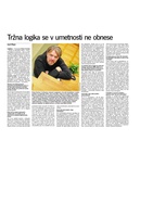 Tržna logika se v umetnosti ne obnese