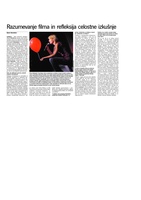 Razumevanje filma in refleksija celostne izkušnje